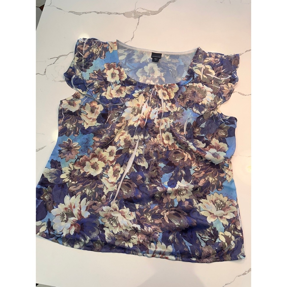 Womens Top Bundle Size L Liz Claiborne Sonoma Naif Covington Floral Striped 4pc - Picture 10 of 12